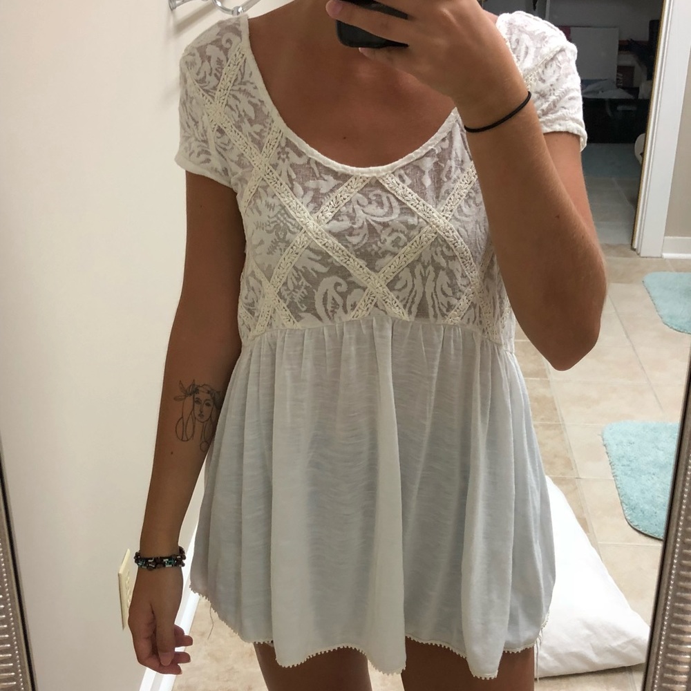 Free People babydoll tee